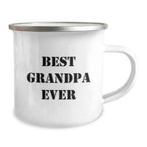 Funny Grandpa Gifts from Family - Best Grandpa Ever Quote, Camping Mug for Him, 12 oz Stainless Steel, Perfect Birthday Unique Gift - Image 2